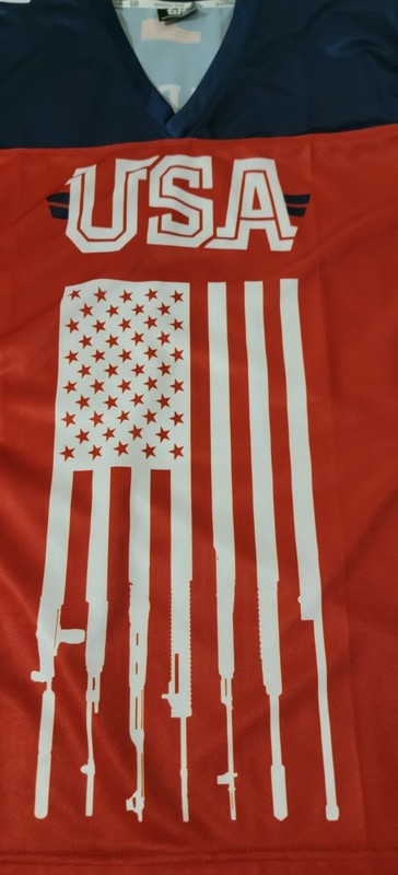 NEW Never Worn USA 2nd Amendment Jersey Size Men's Large America gallery