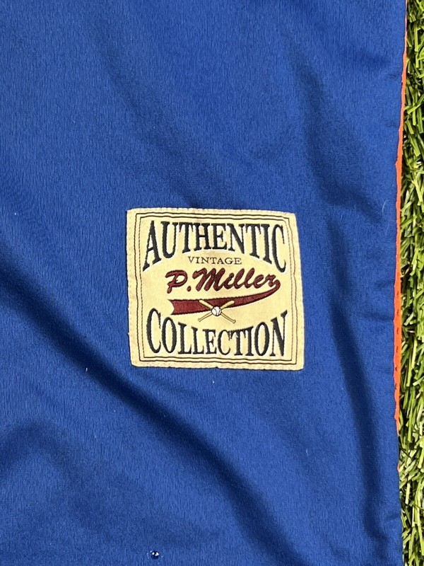 P Miller Denim Collection Zip Up Baseball Jersey Men's L Blue Vintage Y2K gallery