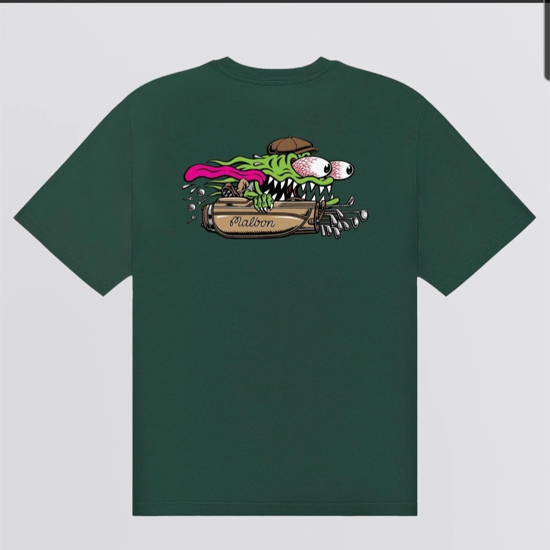 Malbon x Santa Cruz Bermuda Slasher Jimbo Size 2XL Limited Edition Green gallery