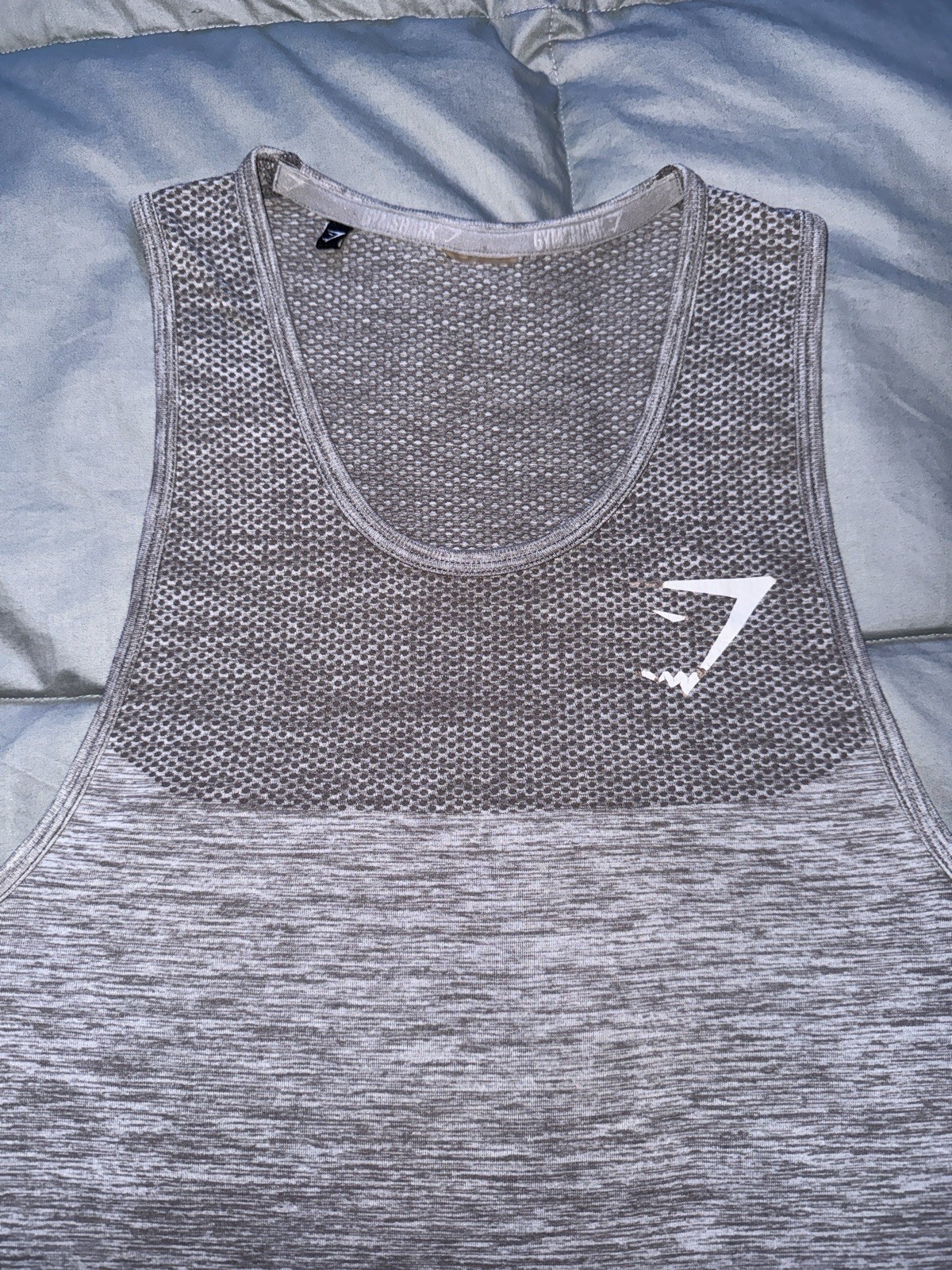 Gymshark Phantom OG Dry Seamless Tank Top Men Small, David Laid style, dark gray gallery