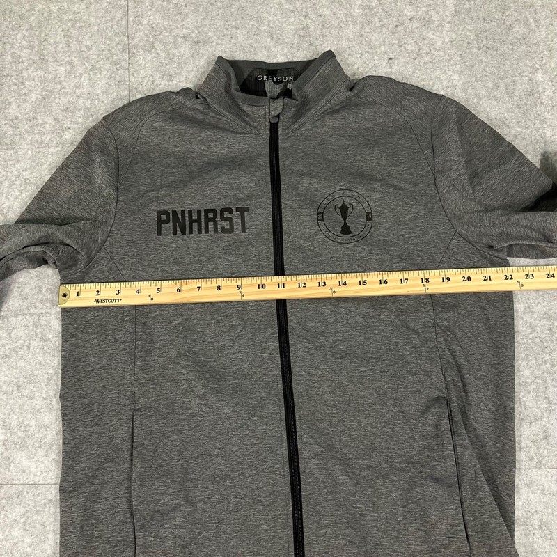 Greyson Performance Full Zip Sequoia Jacket Mens L Gray Pinehurst Crewe Cup EUC gallery