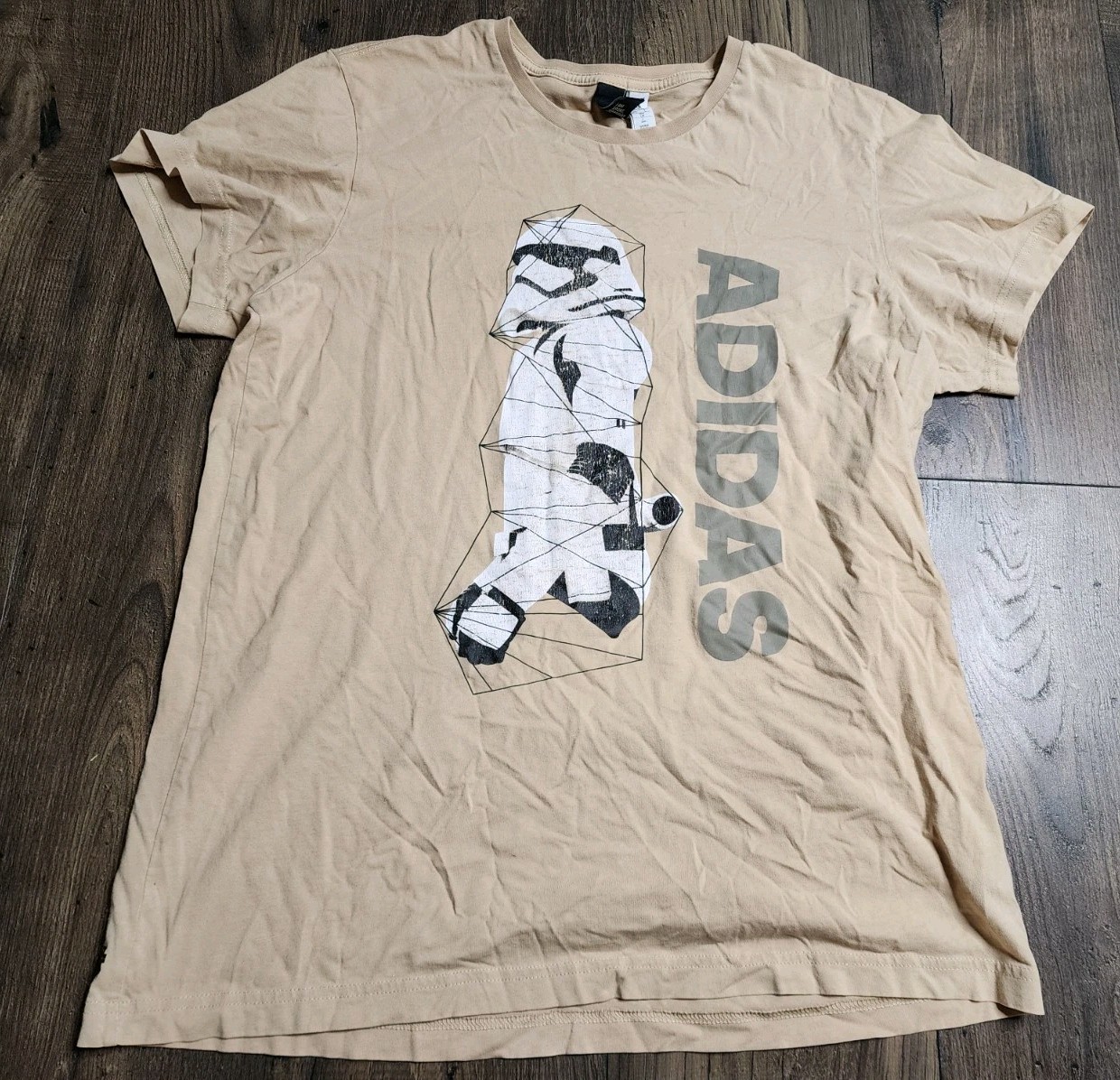 Retro Mens L ADIDAS STAR WARS Stormtrooper T Shirt gallery