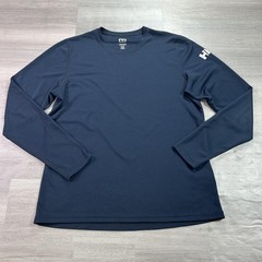 Helly Hansen Shirt Mens Medium Blue Long Sleeve Performance Base Layer Top 48364