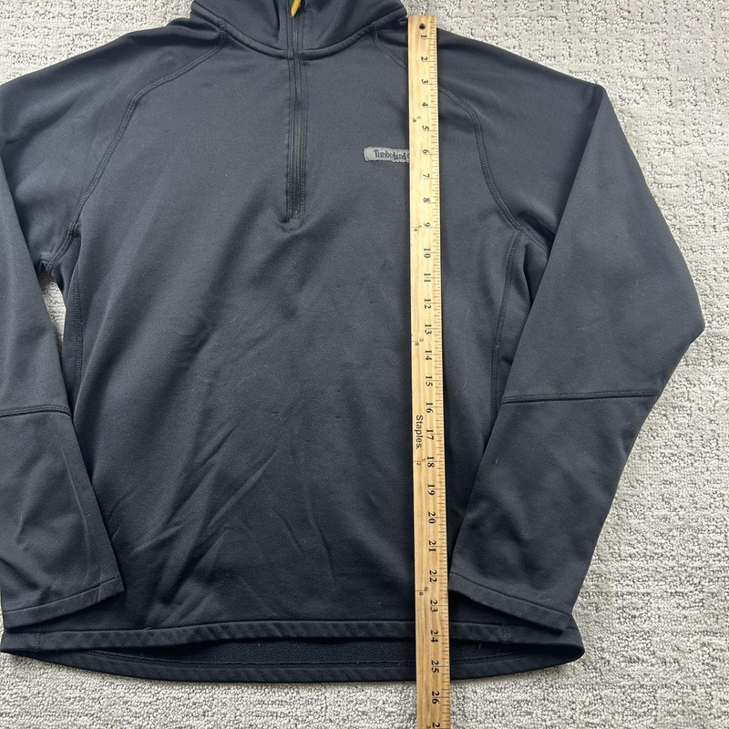 Timberland Pullover Mens Medium Black 1/4 Zip Mock Neck Fleece Hiking Top gallery