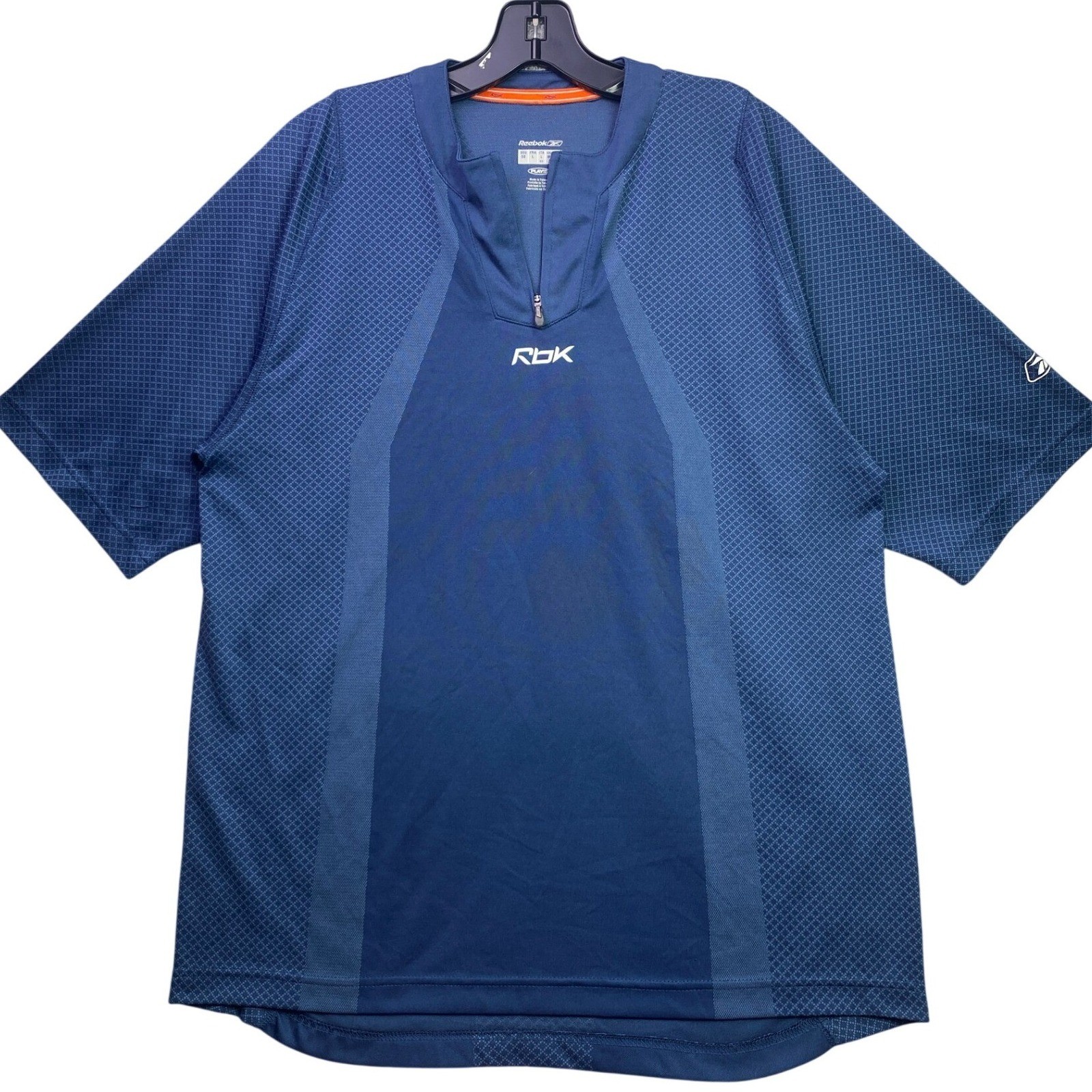 Reebok RBK Shirt Mens Medium Athletic Athleisure Quarter Zip Performance gallery