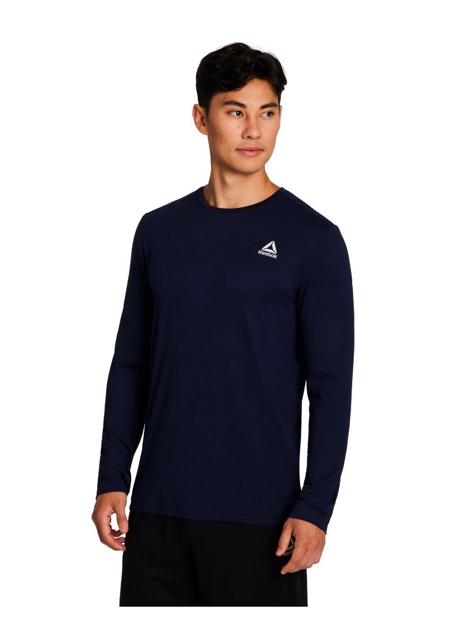 REEBOK Men’s Size 3XL Delta Core Long Sleeve Tee Slim Fit Moisture Wicking Navy gallery