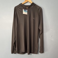 Willit Men’s 3XL Gray UPF 50+ Hooded Long Sleeve Pullover 100% Polyester