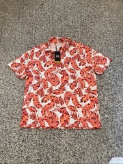 Under Armour 2.0 playoff Mens Large UPF 40+ Polo Palm Leaf Bright Golf Shirt NEW