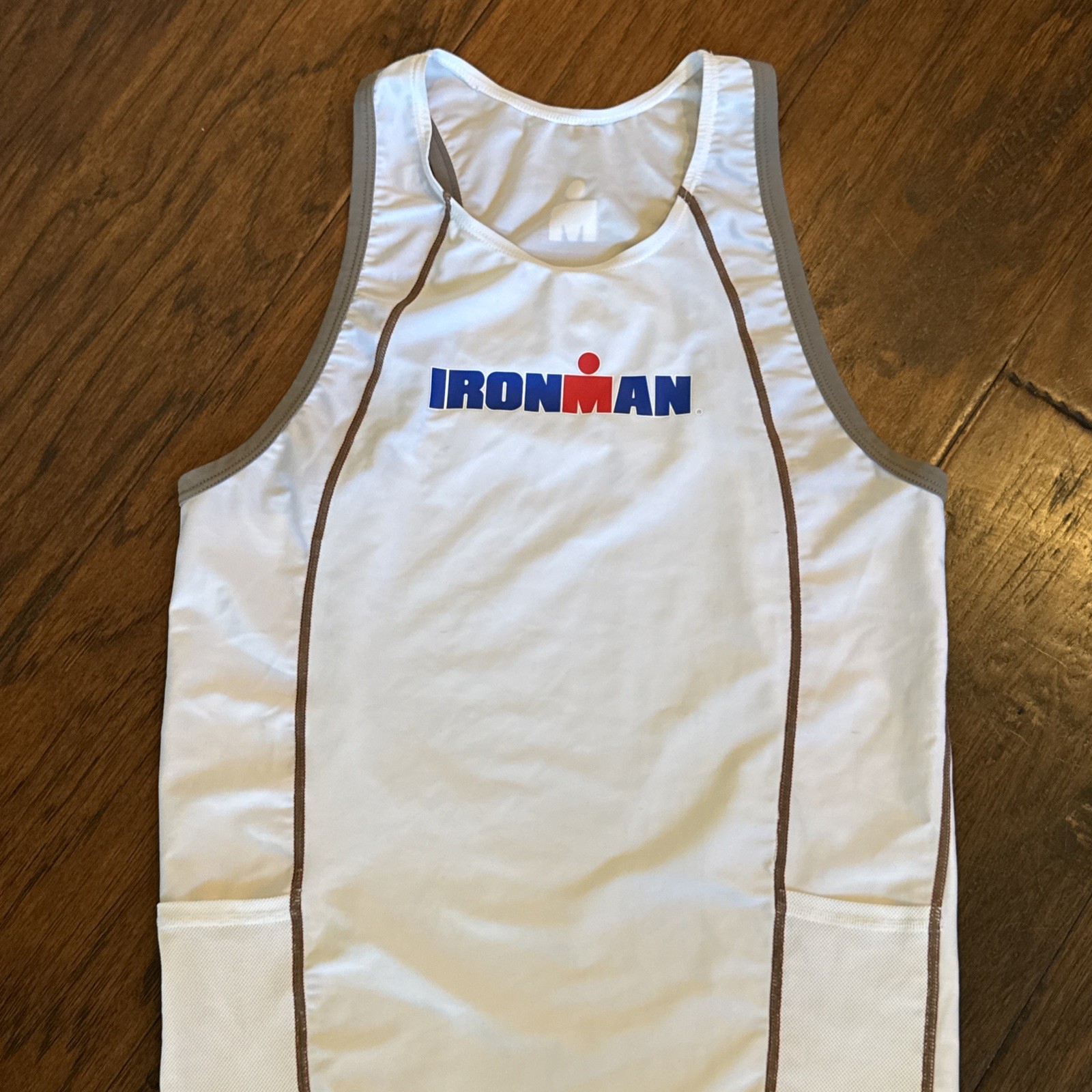 TYR Ironman Multisport Men's Tank, White (Small) gallery