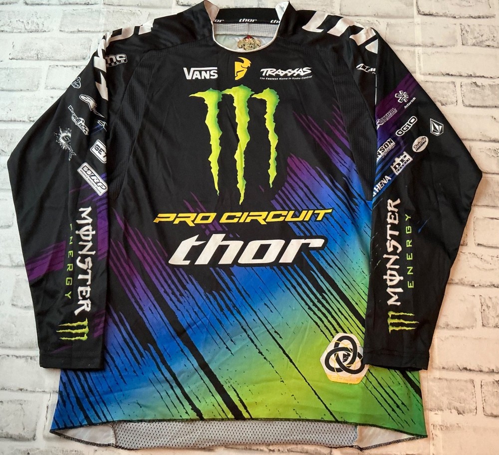 Thor Phase Monster Energy Motocross Pro Circuit Racing Jersey Mens Size S/M