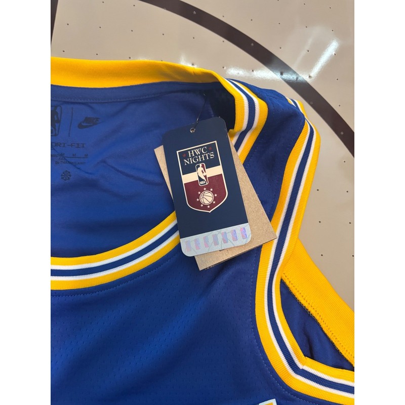 Nike Golden State Warriors Classic Edition HWC Jersey Blue Mens Size 44 Medium gallery