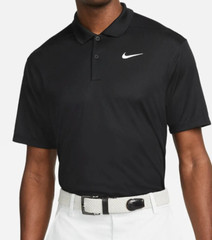 Nike Dri-FIT Victory Men’s Golf Polo Sports T-shirt Training Black S DH0822-010