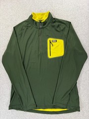 Teton Gravity Research 1/4 Zip Performance Climbing Pullover (Men’s Large) Green