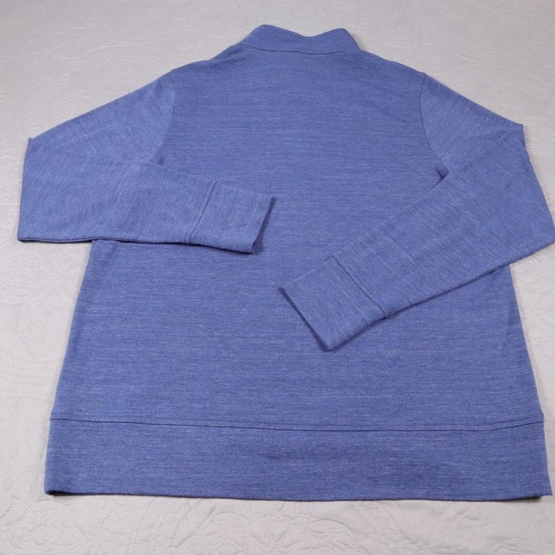 Turtleson 1/4 Zip Pullover Mens Large Blue Lightweight Stretch Golf Performance gallery