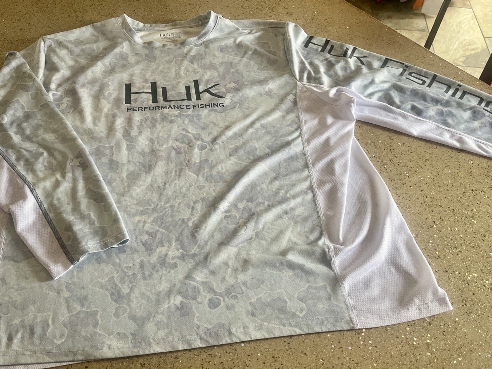 Icon HUK Performance Shirt Mens 3XL Camo Fishing Stretch. See Photos gallery