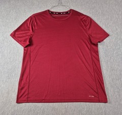Tek Gear T Shirt DryTek Mens Size XL Biking Red Golf Athletic Jogging Workout