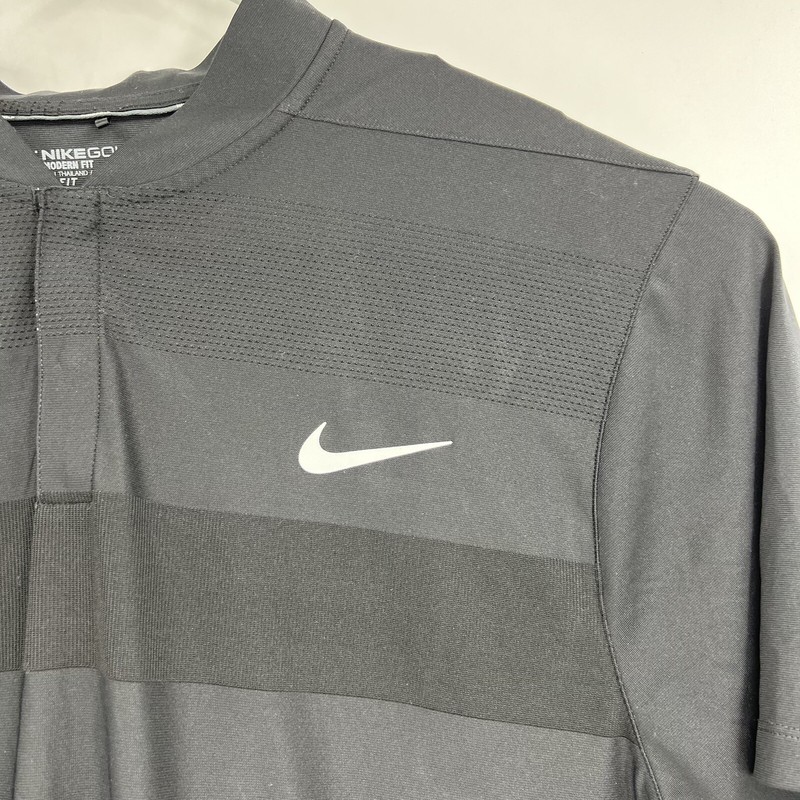 Nike Golf Momentum Fly Swing Knit Alpha Stripe Polo Shirt 802830 Men 2XL gallery