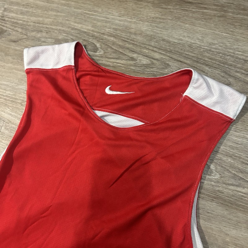 Nike Vintage 90s Reversible Practice Jersey Red Grey Swoosh Logo XL gallery