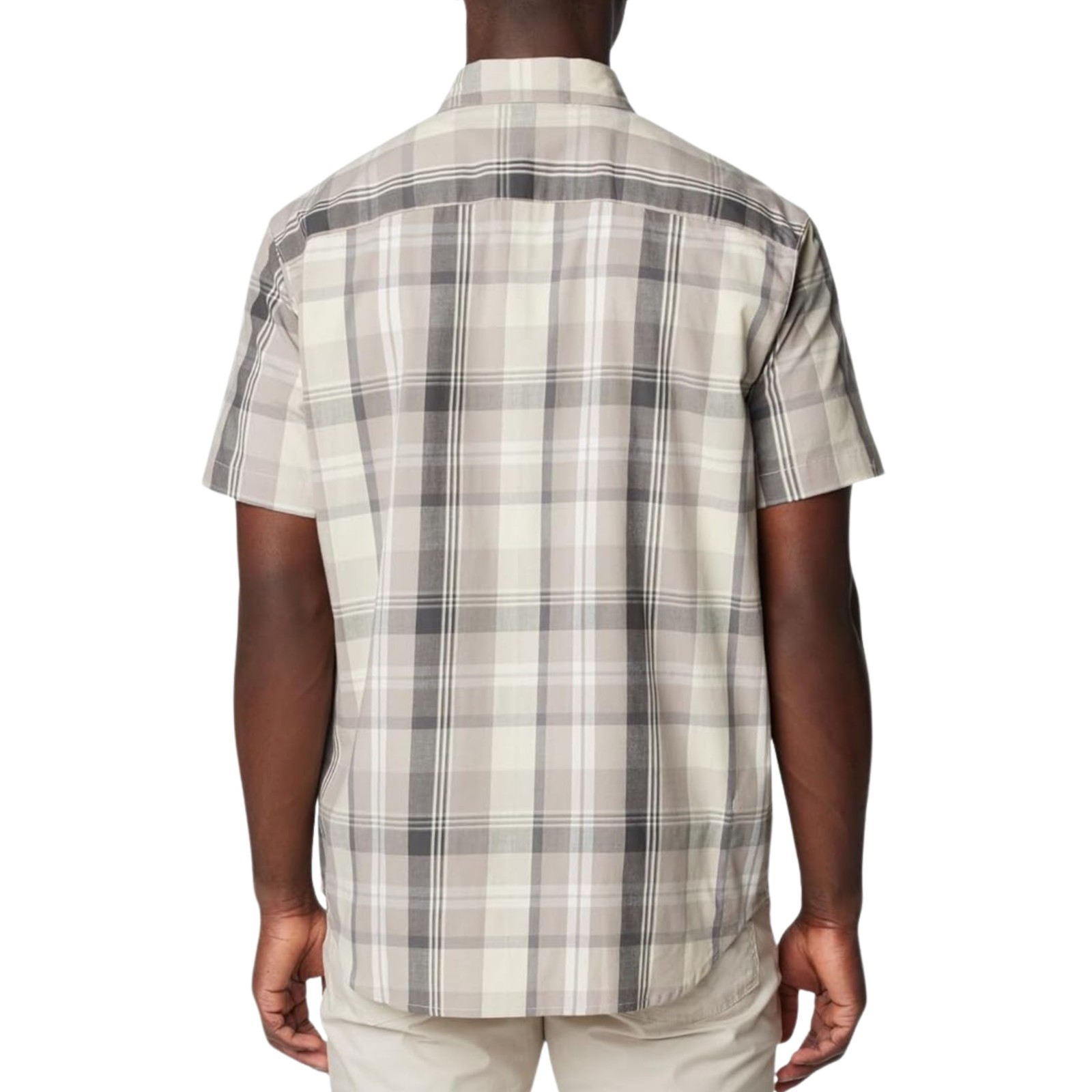 COLUMBIA Rapid Rivers II Short Sleeve Shirt sz S Small Plaid Beige gallery