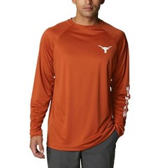 Columbia Men’s Texas Longhorns Terminal Tackle Long Sleeve PFG Top 2XT 3XT