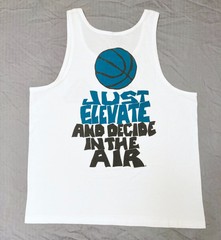 Vintage 90s Above The Rim Hoopwear “Just Elevate” Hip Hop Tanktop USA Made – L