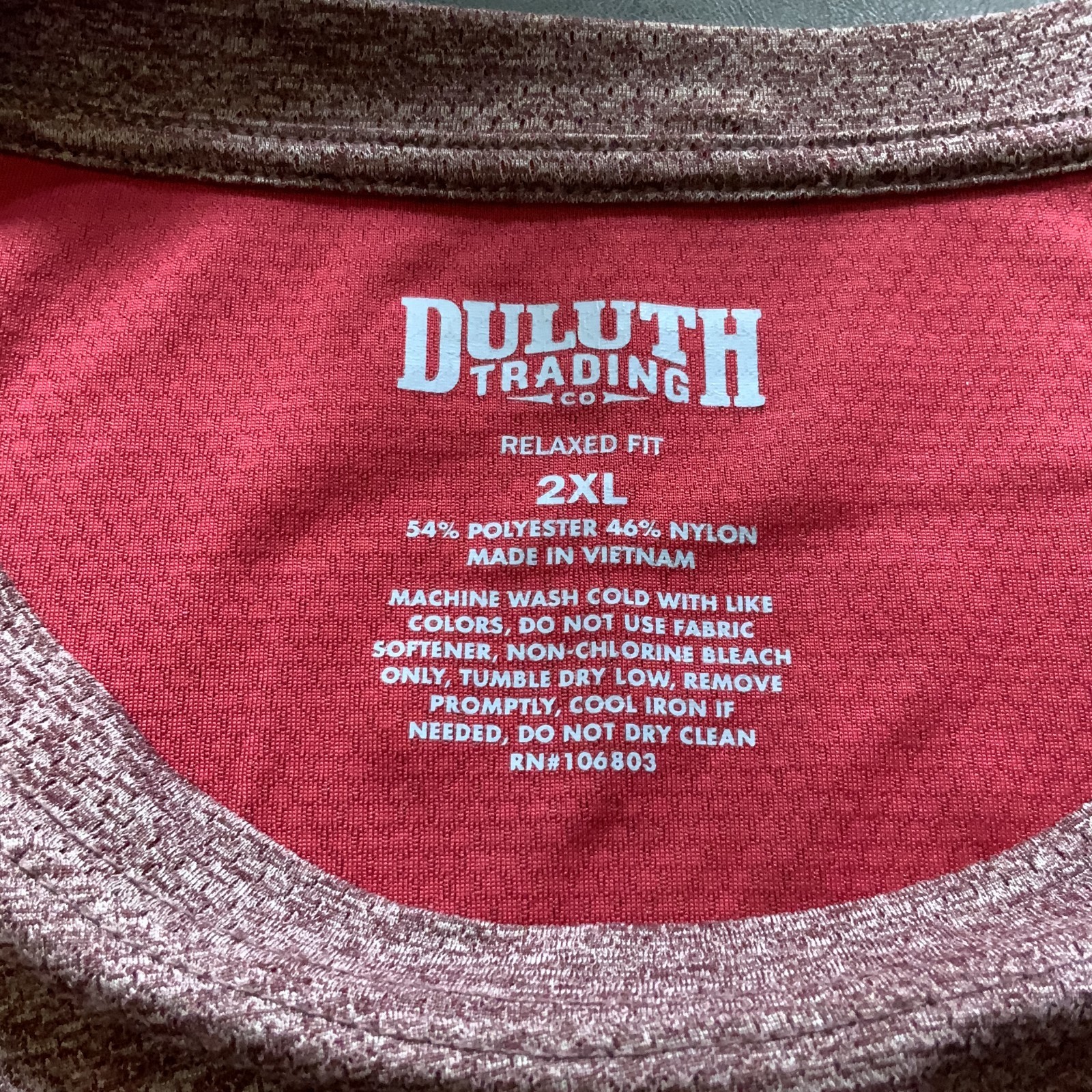 Duluth Trading Co Active Shirt Mens 2XL Red Short Sleeve Relaxed Fit gallery