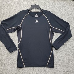Vansydical Mens Compression XXL Black Long Sleeve Athletic Gym Top Training