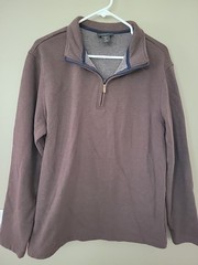 Redmond Clothing Outfitters Brown Quarter Zip Fleece Size Large