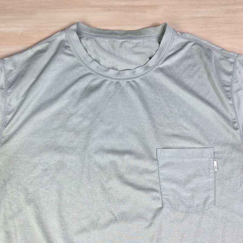 Vuori Tradewind Performance Shirt Green Outdoors Workout Gym Vented Size Large gallery