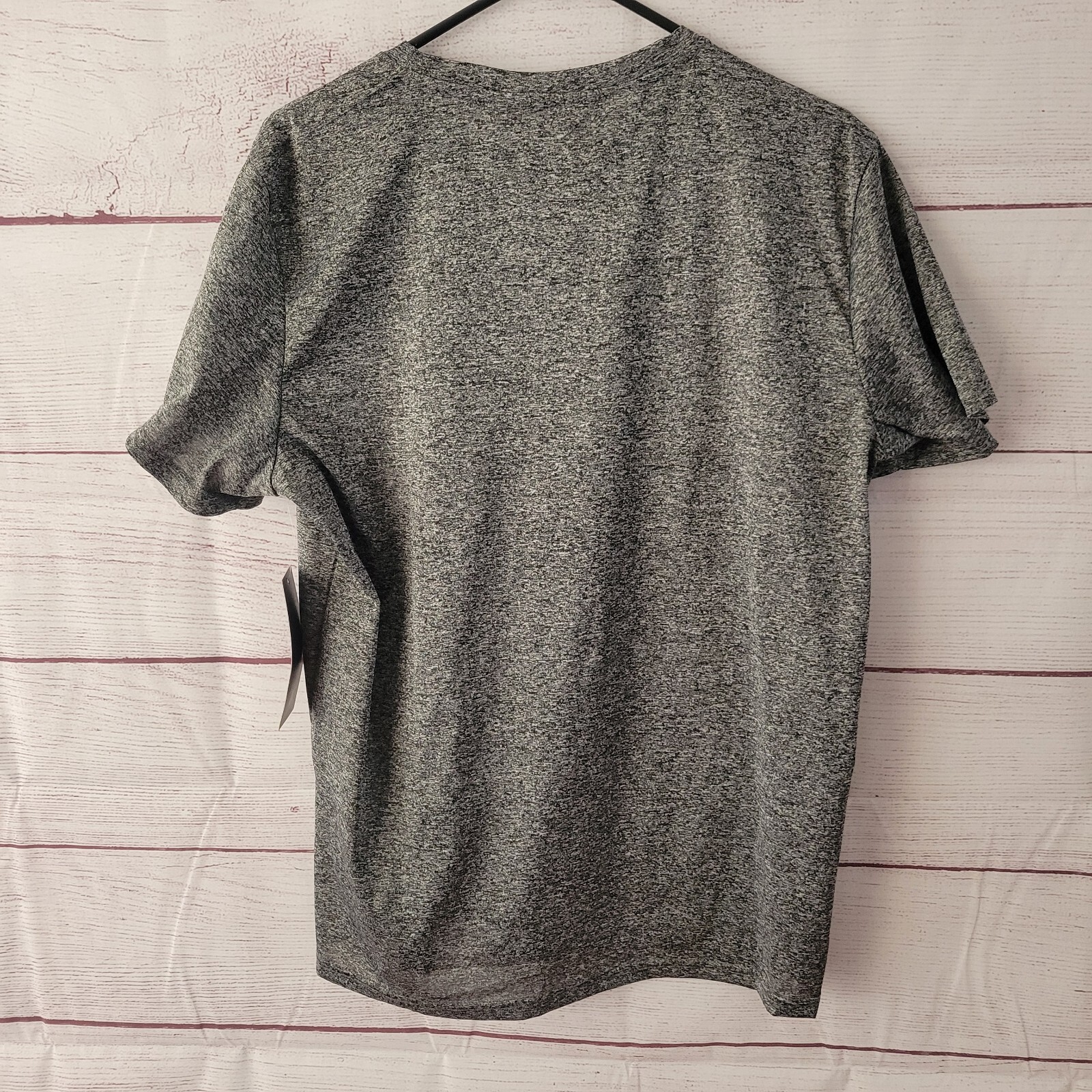 Men's RXR Active Leisure Crew Neck Stretch Gym WorkoutShirt Heather Black Size M gallery