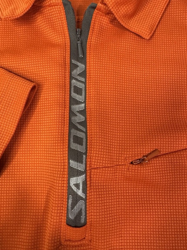 Vintage 2005 Salomon 1/4 Zip Collared Shirt Orange Size L Gorpcore Motomesh Y2K gallery