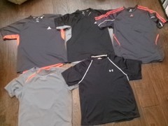 5 Athletic shirts Adidas Nike under Armour