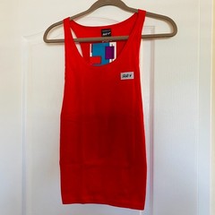 Vintage SUB4 Running Cycling Active Wear Tank Top Red Large NOS USA Made