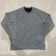Lululemon Engineered Warmth Men’s Large Gray Crew Neck Merino Wool Pullover