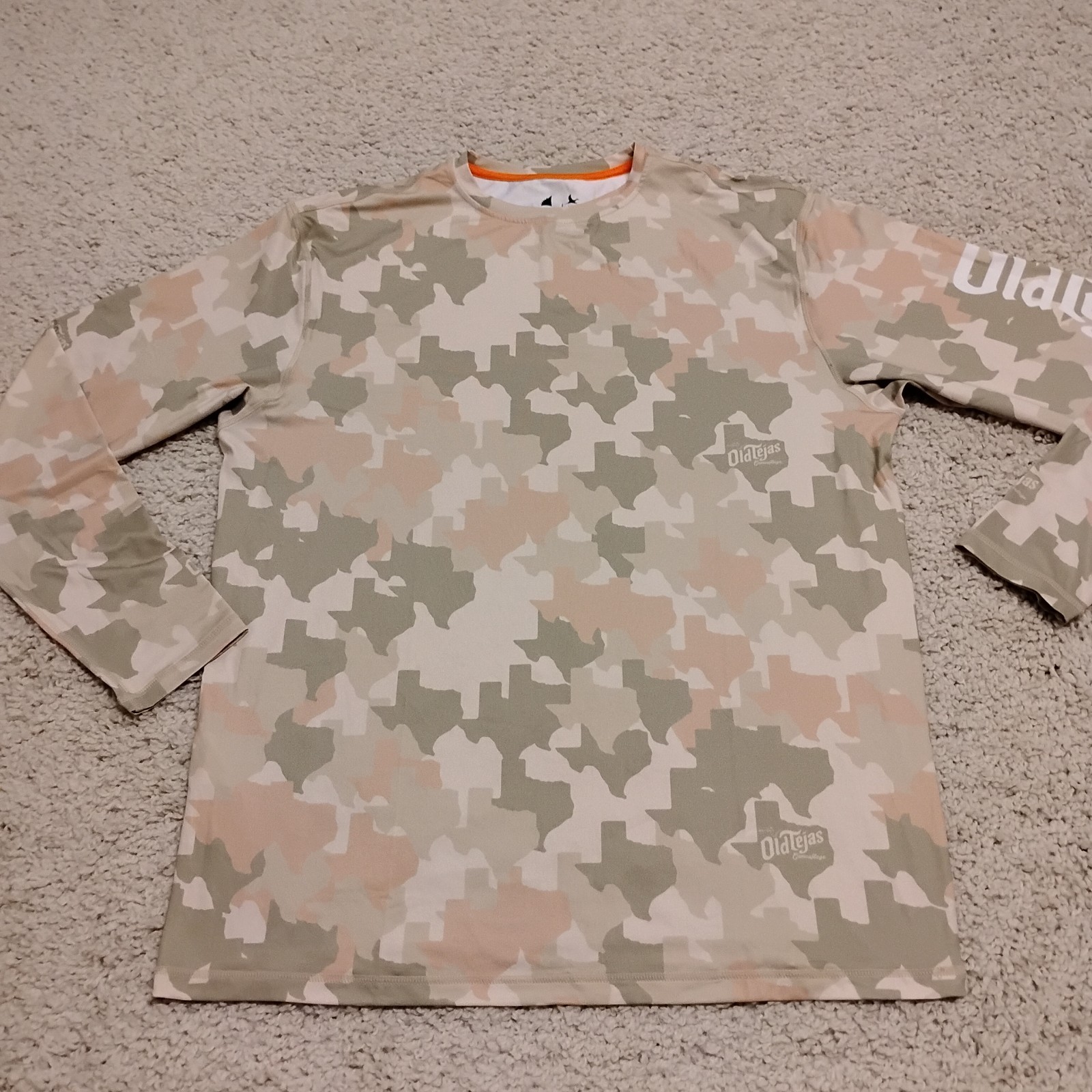 Old Tejas Shirt Mens Medium Performance Texas Camouflage Hunting Fishing Hiking gallery