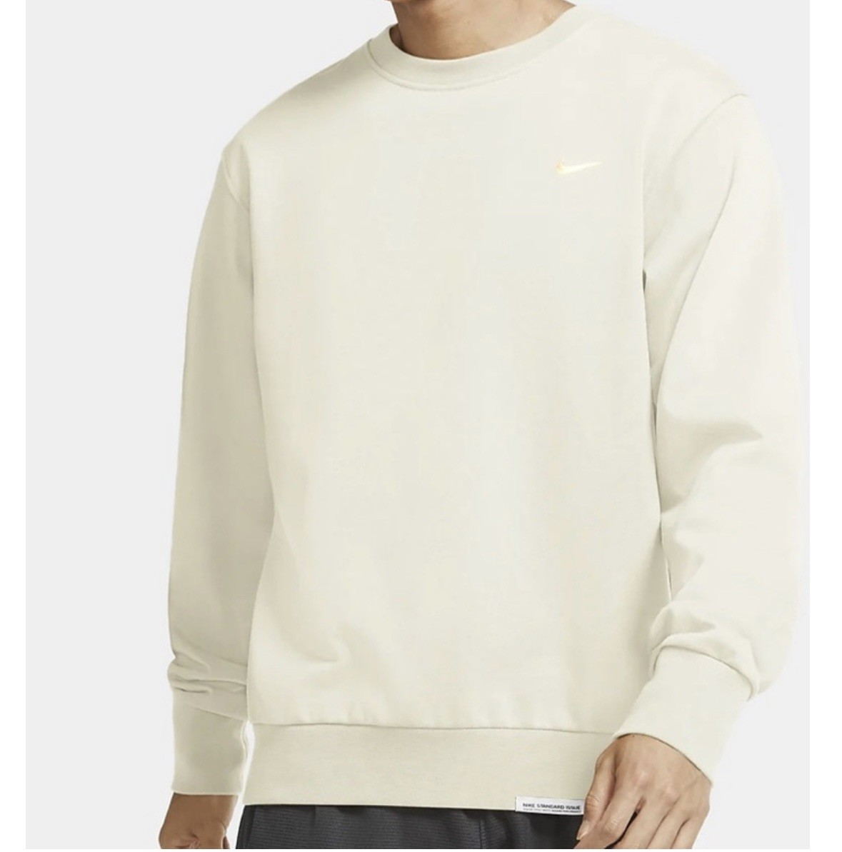 Nike Standard Issue Men’s Dry-fit Crew Basketball Top Size M Cream White gallery