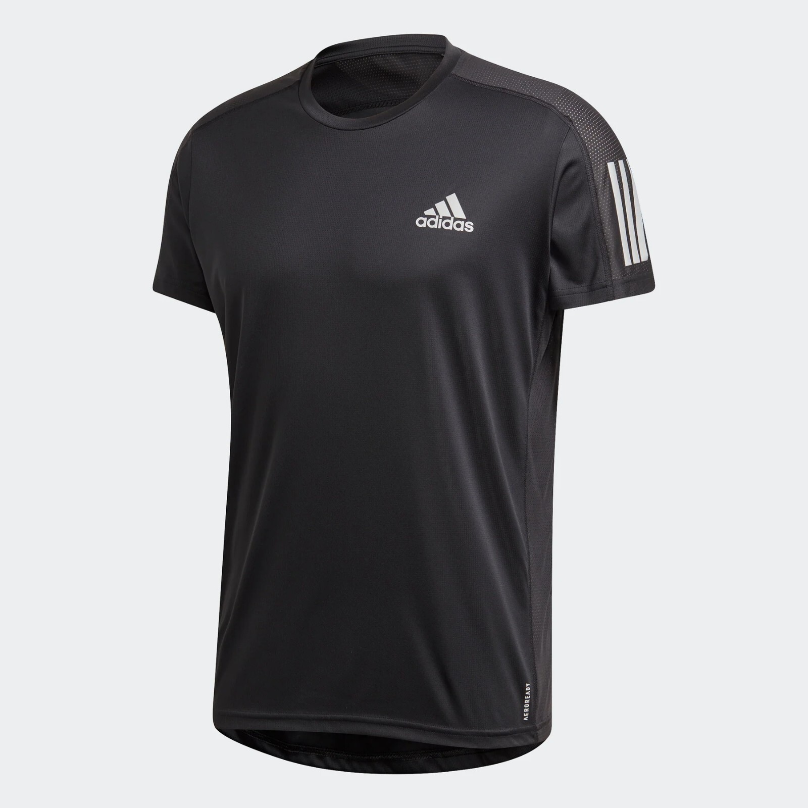 Adidas Men's Own the Run Tee - Black / Reflective Silver gallery