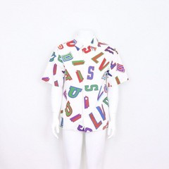 Louis Vuitton NBA Lettering White Men’s Overshirt 1A8WR1 152900201
