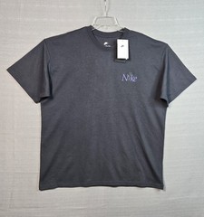 NIKE Max90 T-Shirt XL Mens Black Purple Gray Crewneck Flower Premium Tee
