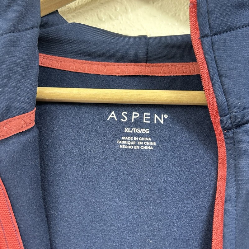 Aspen Men’s Performance Hoodie 1/2 Zip XL Blue Heather Athleisure Pullover gallery
