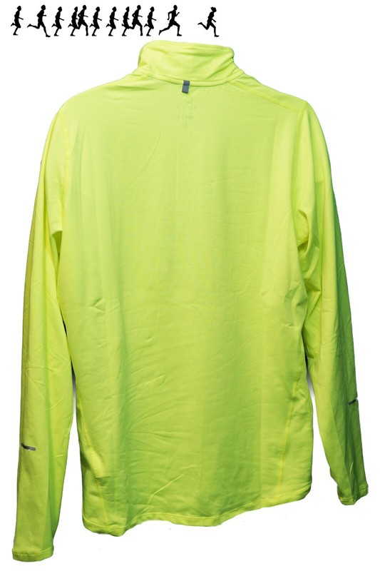 New NIKE RUNNING Men's DriFit Stay Warm Micro Fleece Reflective Top Zest XXL gallery