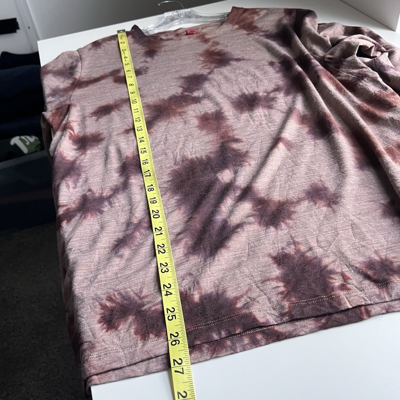 Lululemon Lab Wool Blend Tie Dye Long Sleeve T Shirt Brown Large gallery