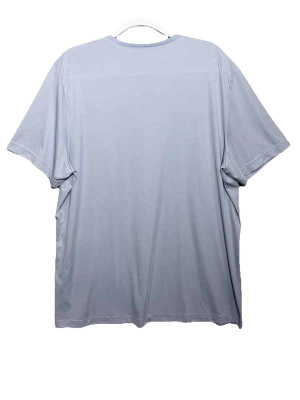 Reebok Speedwick Delta Triangle Work Out L. Grey Blue Tee Shirt Mens Size 2X gallery