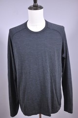 Lululemon Metal Vent Tech Long Sleeve Shirt Black Heather Men’s XL