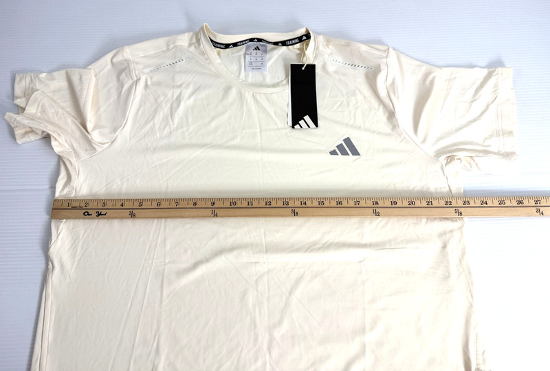 Adidas Cool Intensity Training Tee Chalk White Men`s Size XL JJ3714 gallery