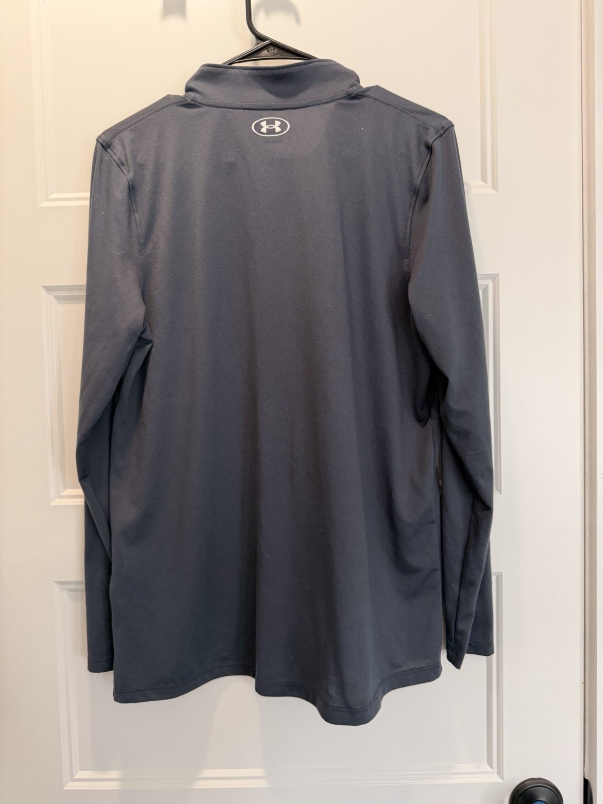Under Armor Quarter Zip Pullover Men's Large Gray Pirate Logo Performance Athlet gallery