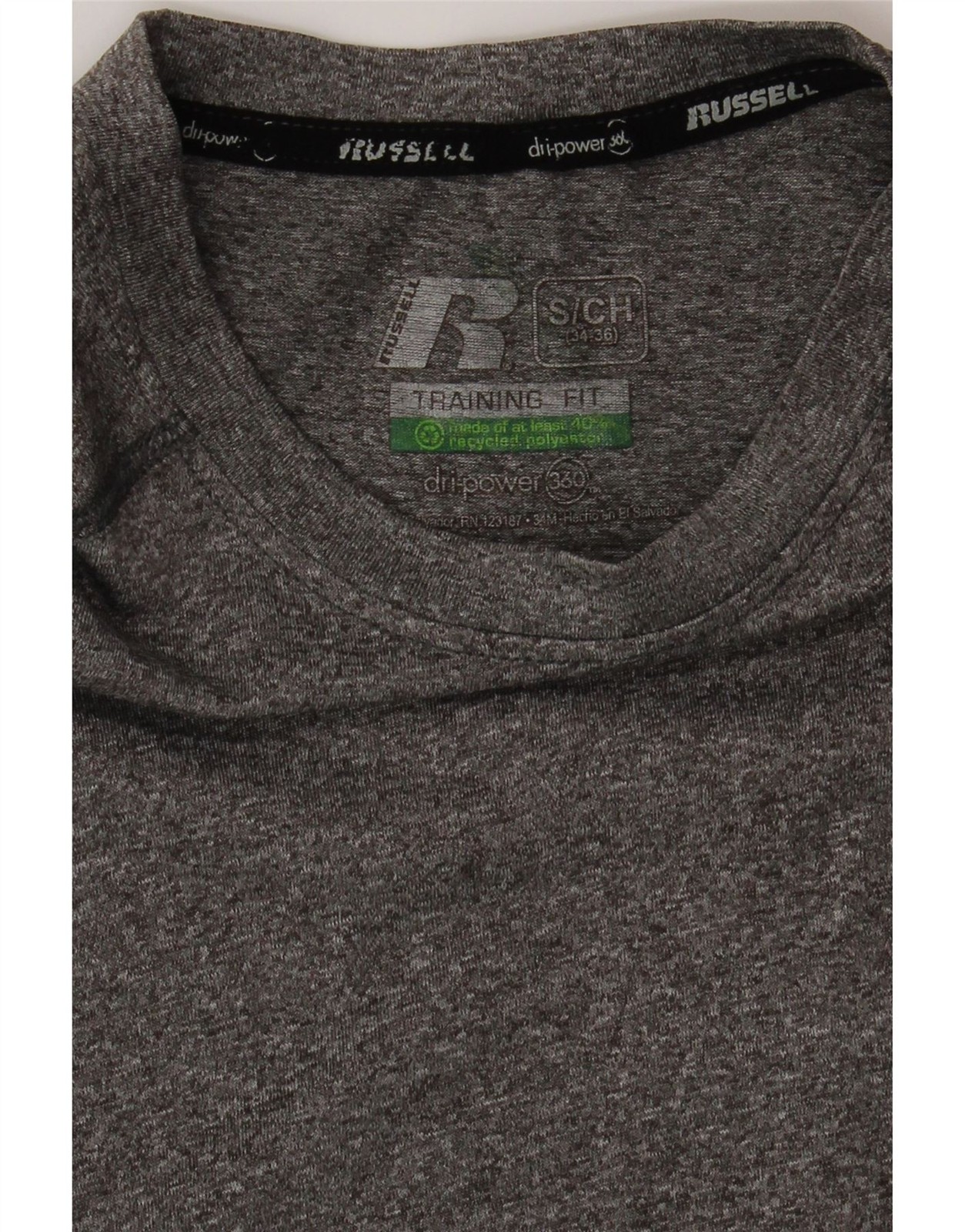 RUSSELL ATHLETIC Mens Training Vest Top UK 34/36 Small Grey Polyester DK30 gallery