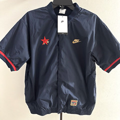 Nike Hoops USA Authentics Warm-Up Top Men’s size Small Navy Red Shirt FN1456-451