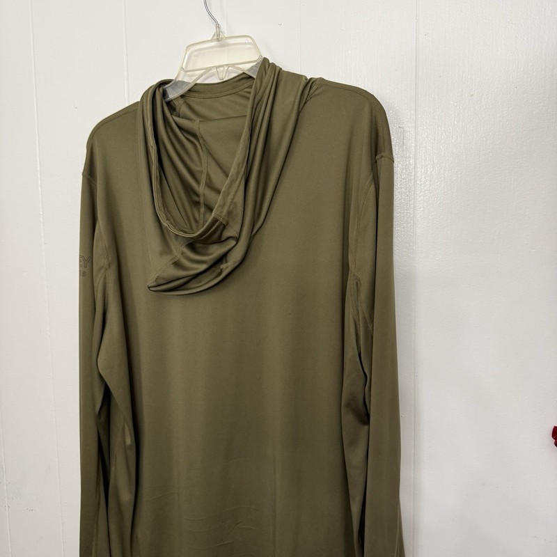 Jockey Outdoors Hooded Long Sleeve Shirt XL Olive Green Hunting Performance gallery