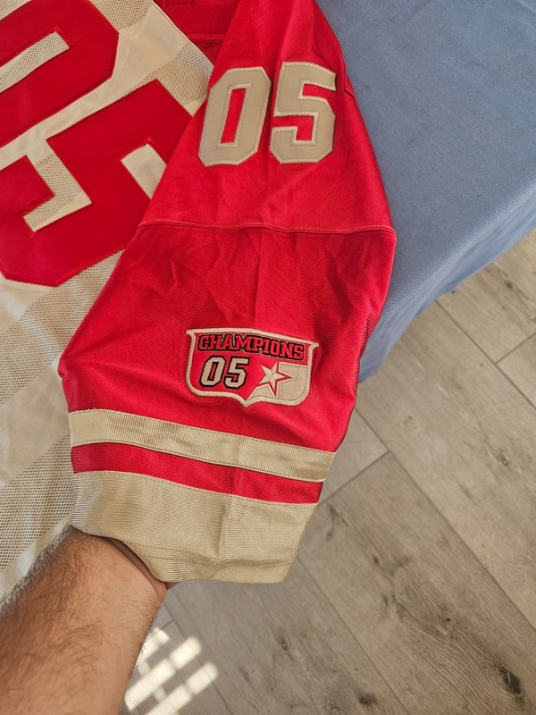 Vintage Fubu 05 Men's Jersey XL Red Beige/Gold Hip Hop Shirt - Very Rare - Nice gallery